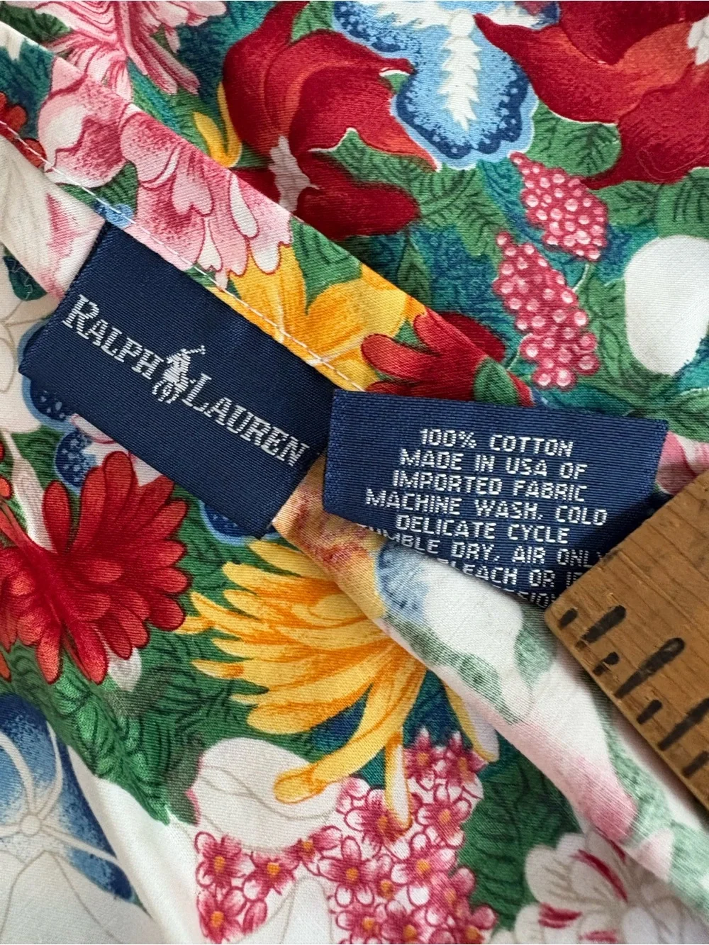 Vintage Ralph Lauren Pillow Shams set of 2 Thousand Flowers
